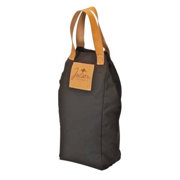 Outbacker Kühltasche Weinkühler für zwei Flaschen aus wasserfestem Ölzeug gefertigt