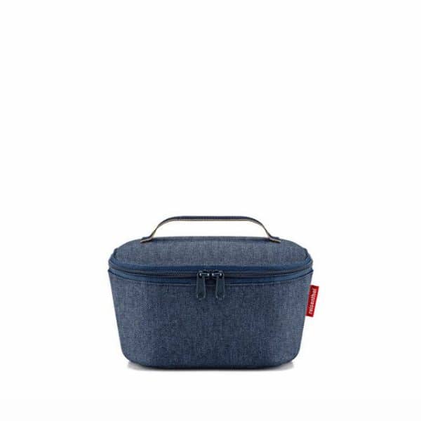 REISENTHEL® Kühltasche coolerbag S pocket Herringbone Dark Blue